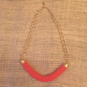 Burnt Orange Beaded Necklace