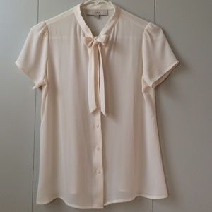 LOFT sheer dress shirt