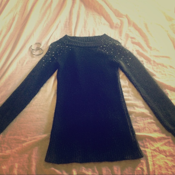 Fitted black sweater XS Mossimo