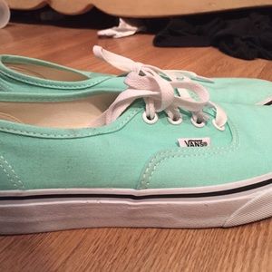 Aqua blue vans