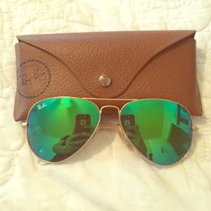 Ray-Ban Flash Lens Aviators -AUTHENTIC-