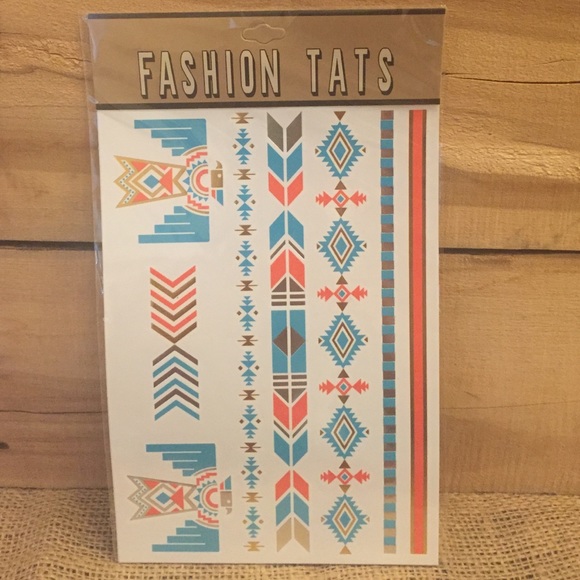 Tribal Festival Halloween  Temporary Tattoos