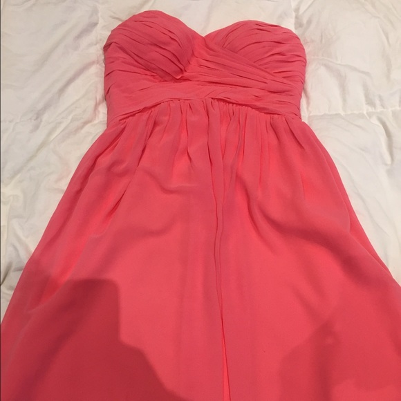 Coral bridesmaid gown - Picture 4 of 4