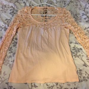 Light pink lacy top