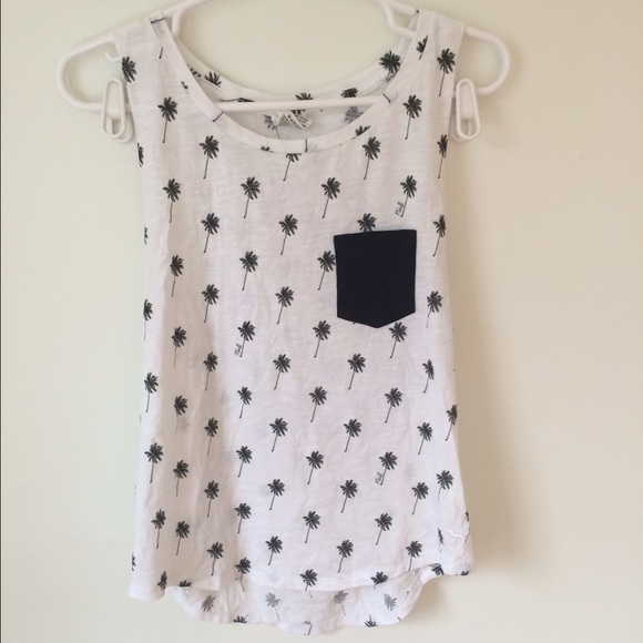 VS PINK Palm Tree Pocket Tank Top