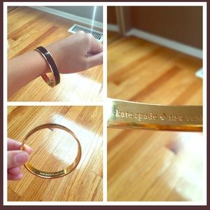 Kate Spade Black and Gold bangle