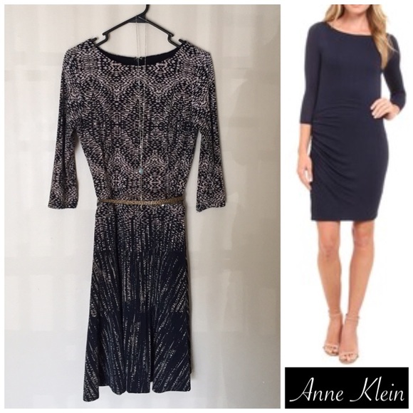 Faded Print Dress - Anne Klein