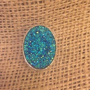 Beautiful Druzy Galaxy Ring