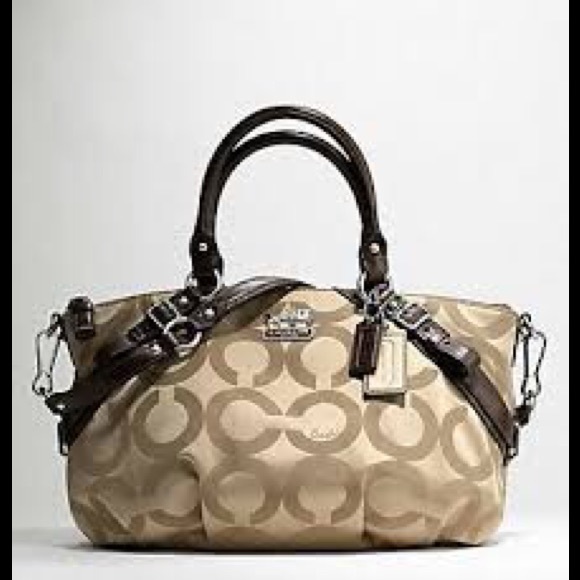 Coach Madison Graphic Op Art Sophia Satchel