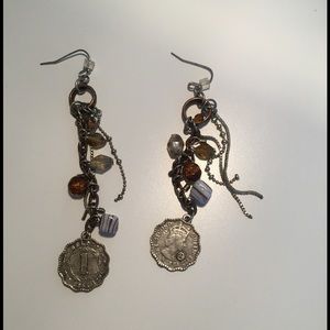 Silver Coin Earrings