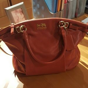 Coach Madison Burnt Orange purse bag