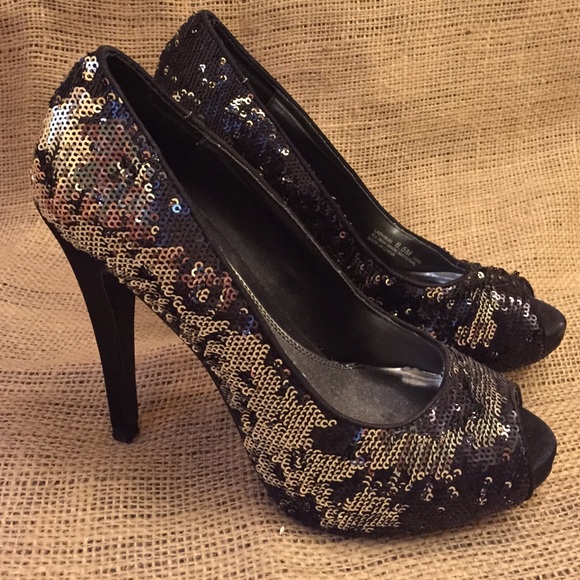 Chinese Laundry Sequin Heels