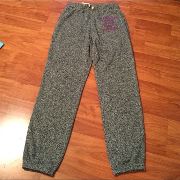 Women men winter knit sweat pants gray XL new
