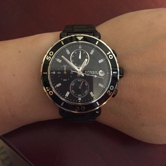 Fossil Jewelry - Authentic stainless steel fossil chronograph watch