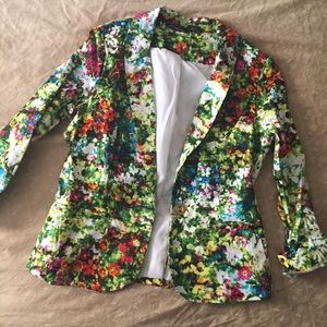 Floral blazer