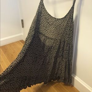 Backless floral dress