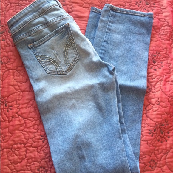 Hollister ripped jeans!