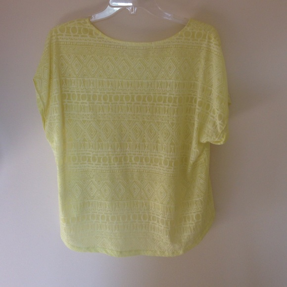 Yellow tribal pattern top