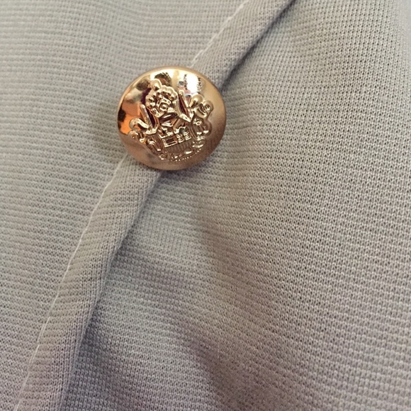 Grey dress with gold buttons - Picture 2 of 3