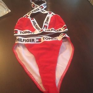 Red Tommy Hilfiger Two Piece