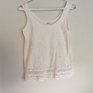 Lace Cream Top