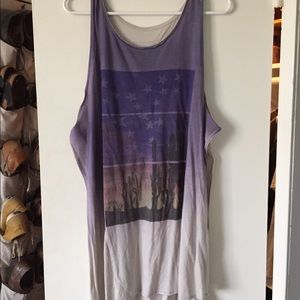 Free People Long Graphic tank