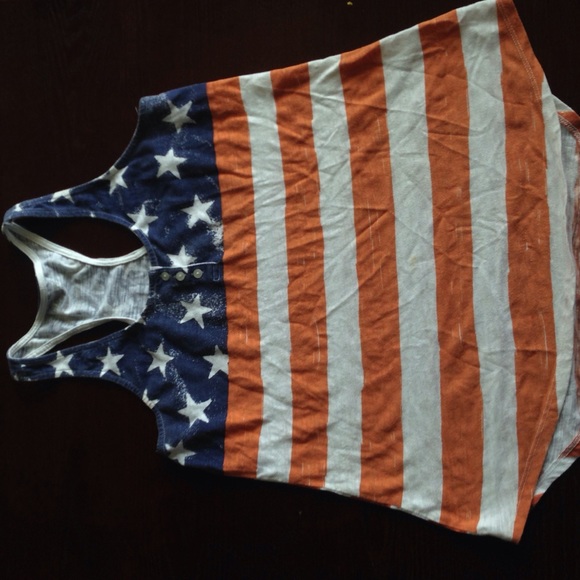 American flag tank