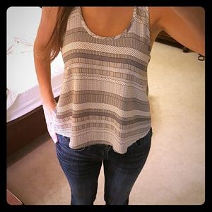 Black and Gray Multi Print Tank. XS