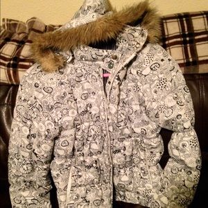 Element mushroom design winter jacket