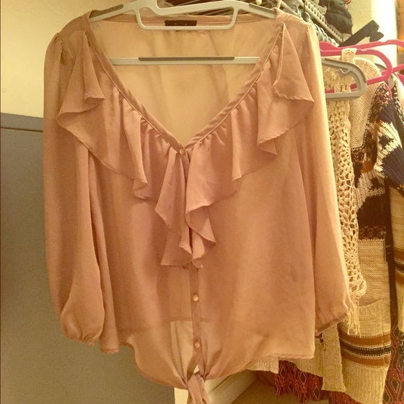 Brown blouse