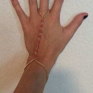 Coral Finger Bracelet