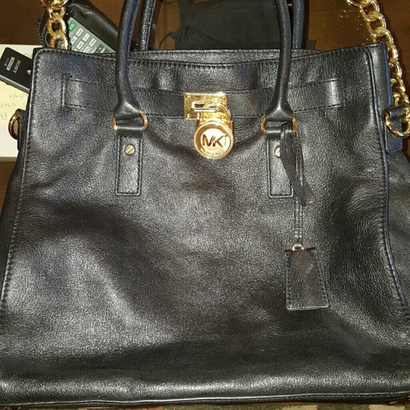 MK bag black leather like new SOLD!