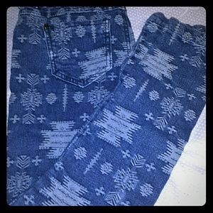 2B Bebe Aztec Print Jeans