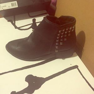 Studded ankle flat boot just fab size 9