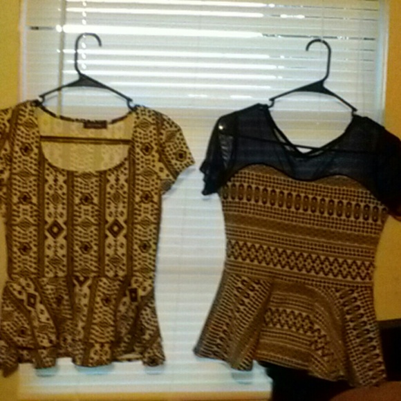 Two for one peplum tops