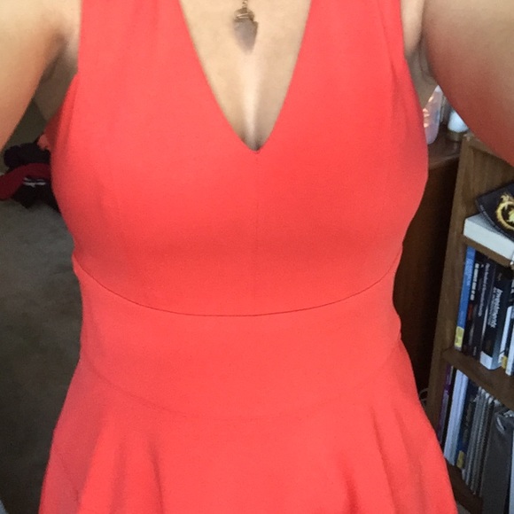 Red/Orange Skater Dress - Picture 3 of 4