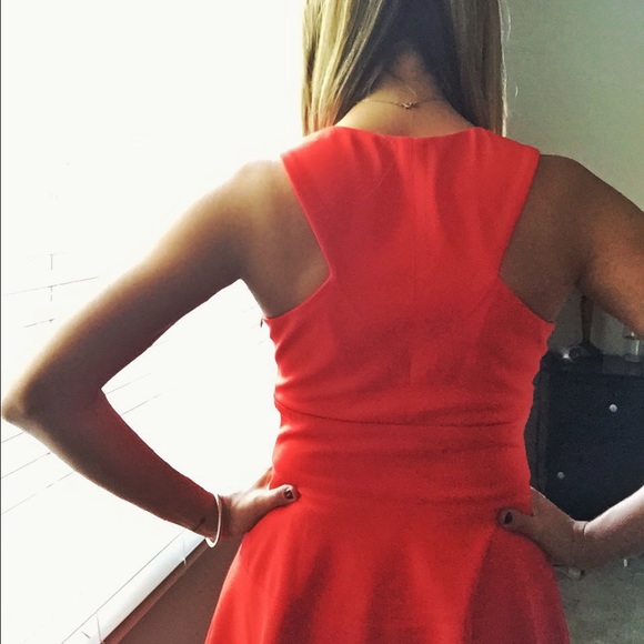 Red/Orange Skater Dress - Picture 4 of 4