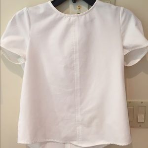 Zara Basic White Tunic/Blouse. Size M.