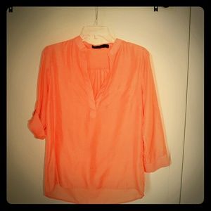 Sheer Orange blouse