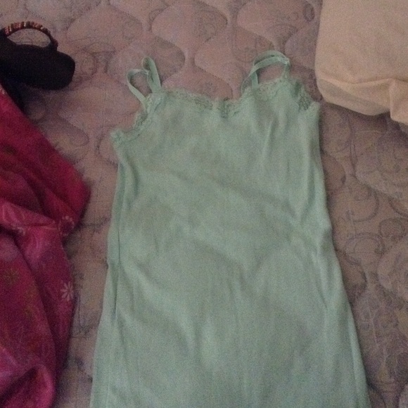 Mint color tank top