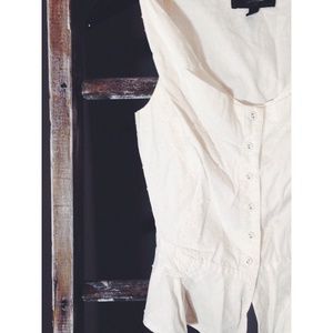 jessica simpson| white peplum