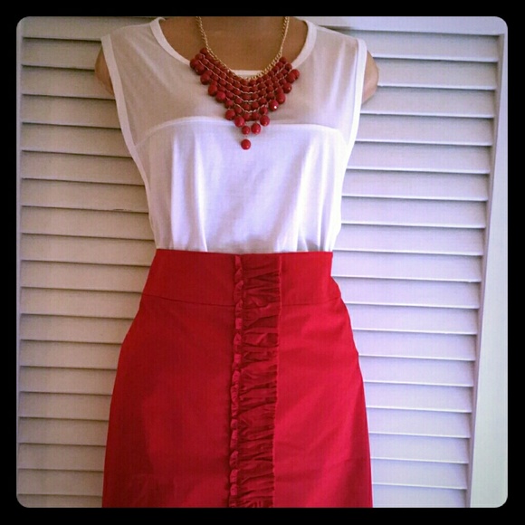 Talbots Dresses & Skirts - Red Talbots Skirt. NWOT.