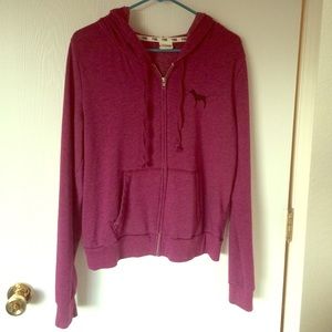 VS PINK full zip sweatshirt