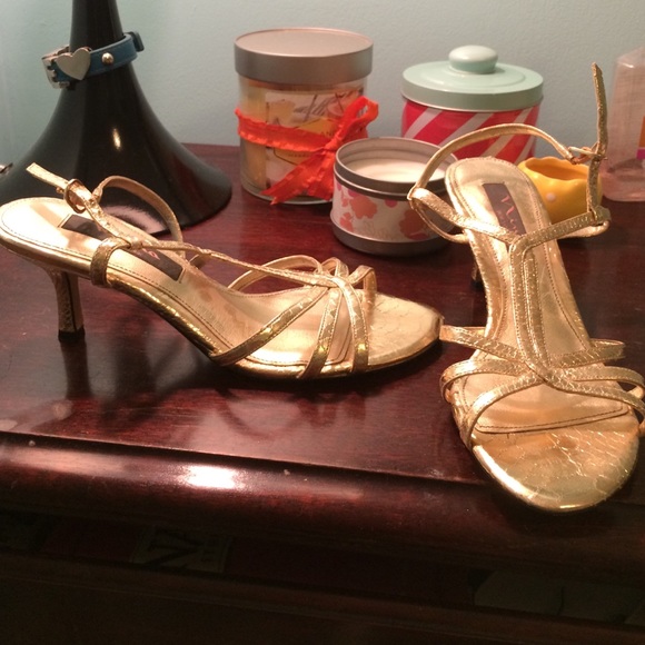 Gold heels