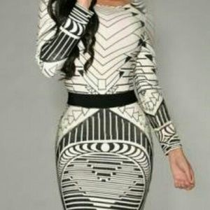 Sexy Black & White dress