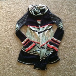 Hooded Aztec sweater