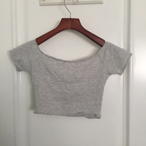 Grey crop top