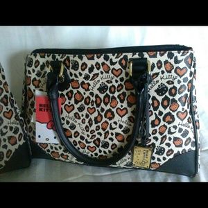 Sanrio leopard faux leather