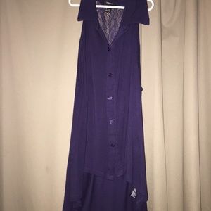 forever 21 navy blue tank top