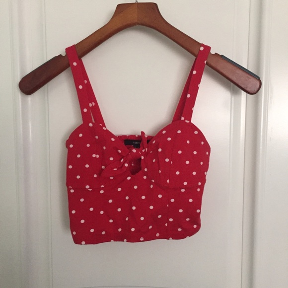 Polka dot crop top